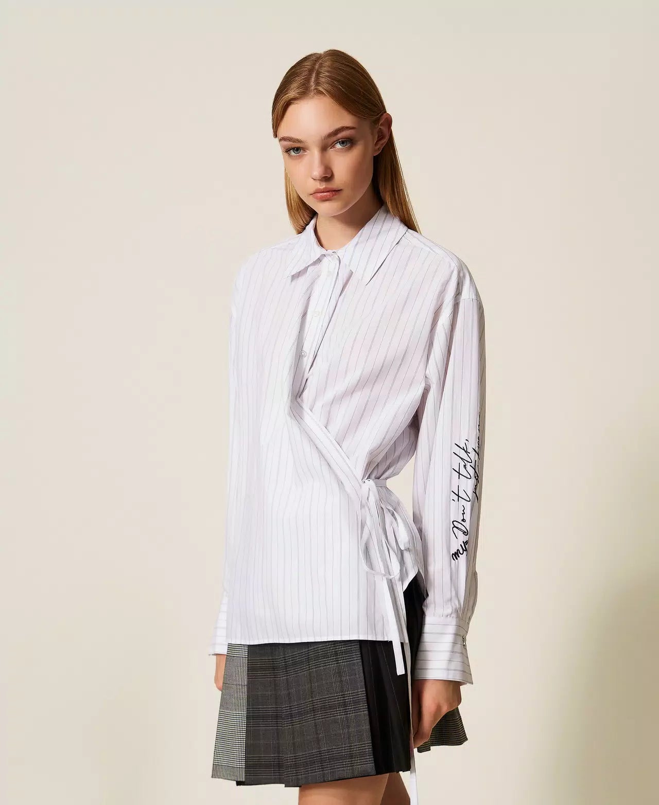 Actitude Camisa riscas - detalhe