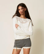 Actitude Sweater com croché