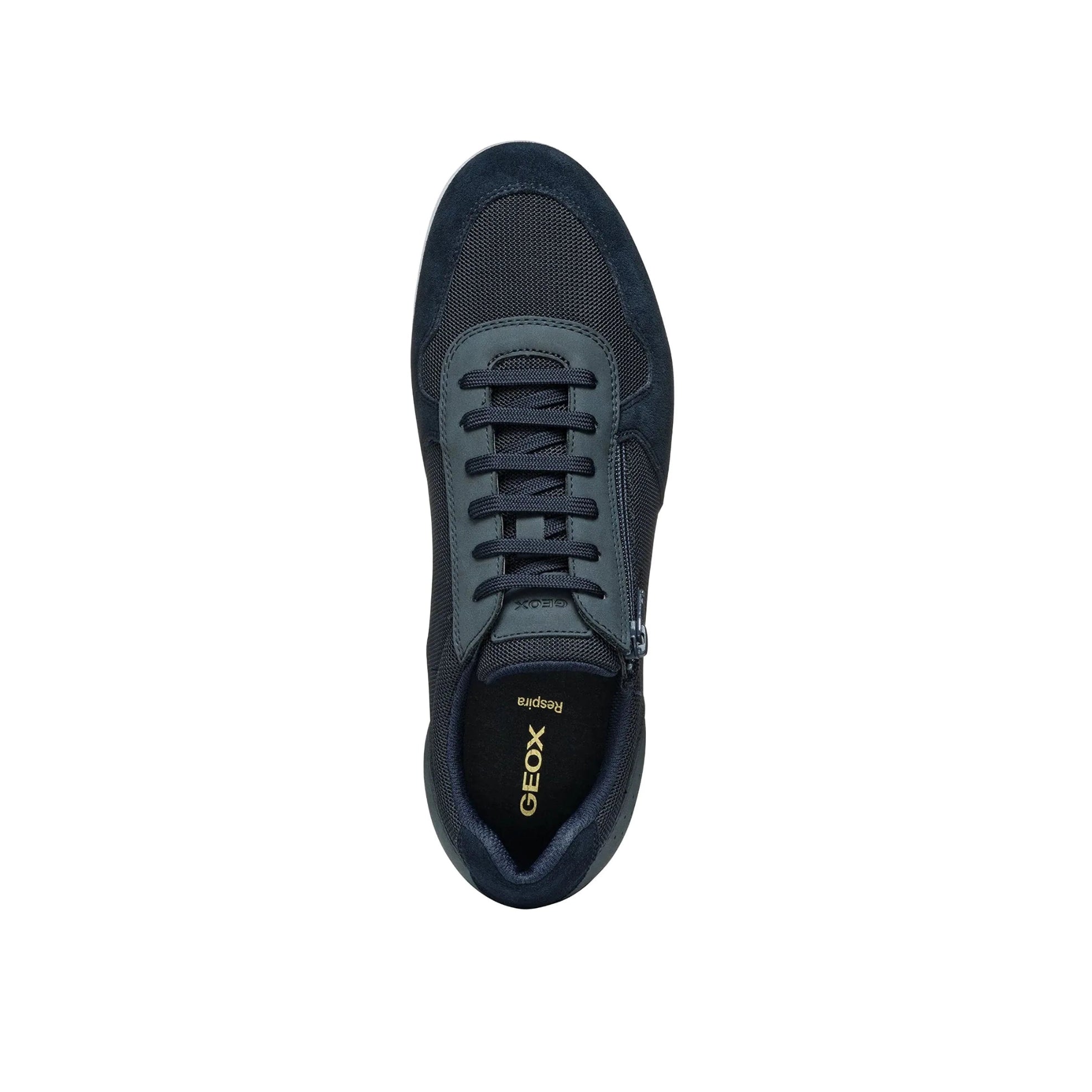 Geox Aery men's tennis shoes with side zipper.