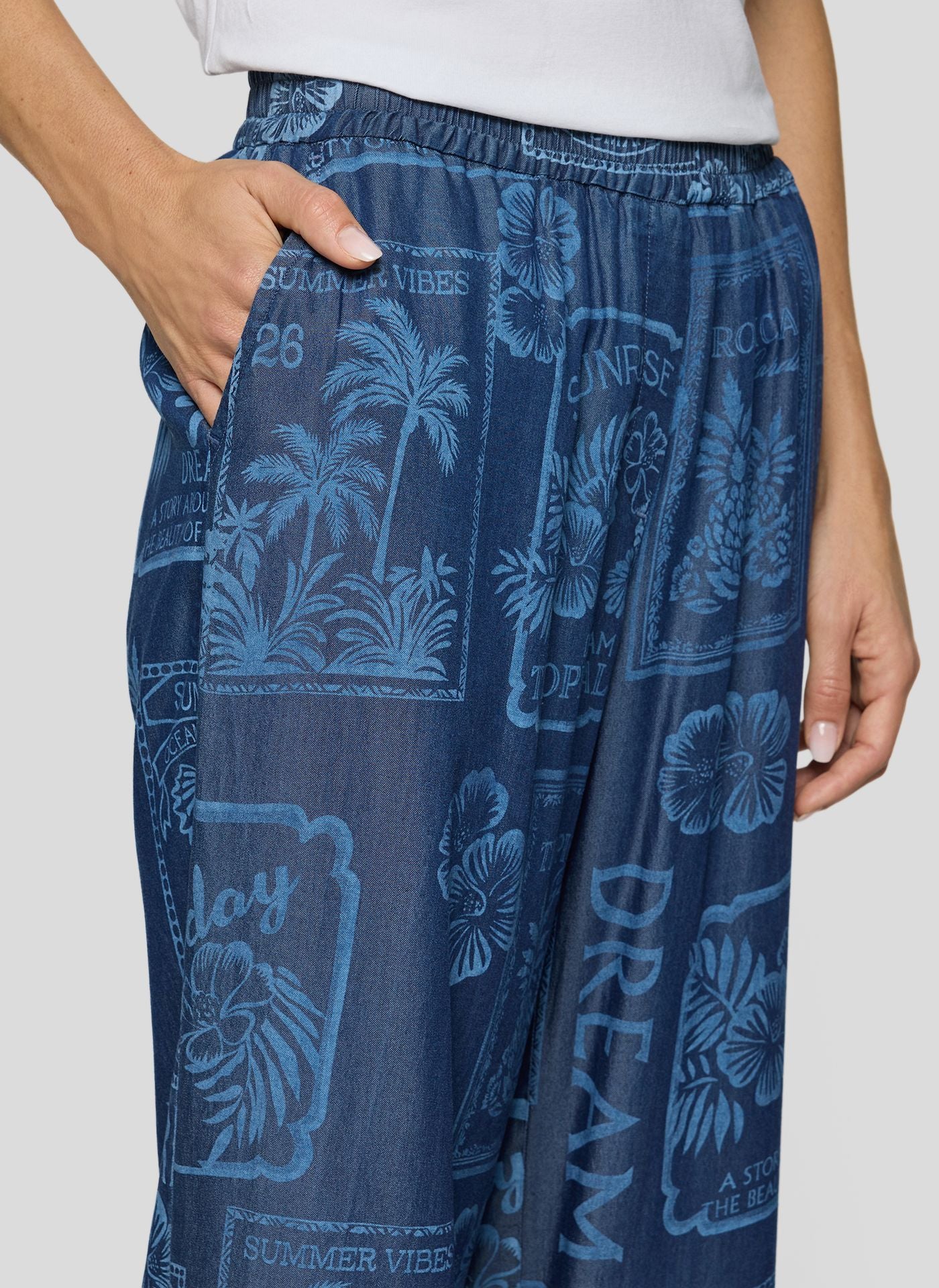 Rabe calça Lyoncel estampada