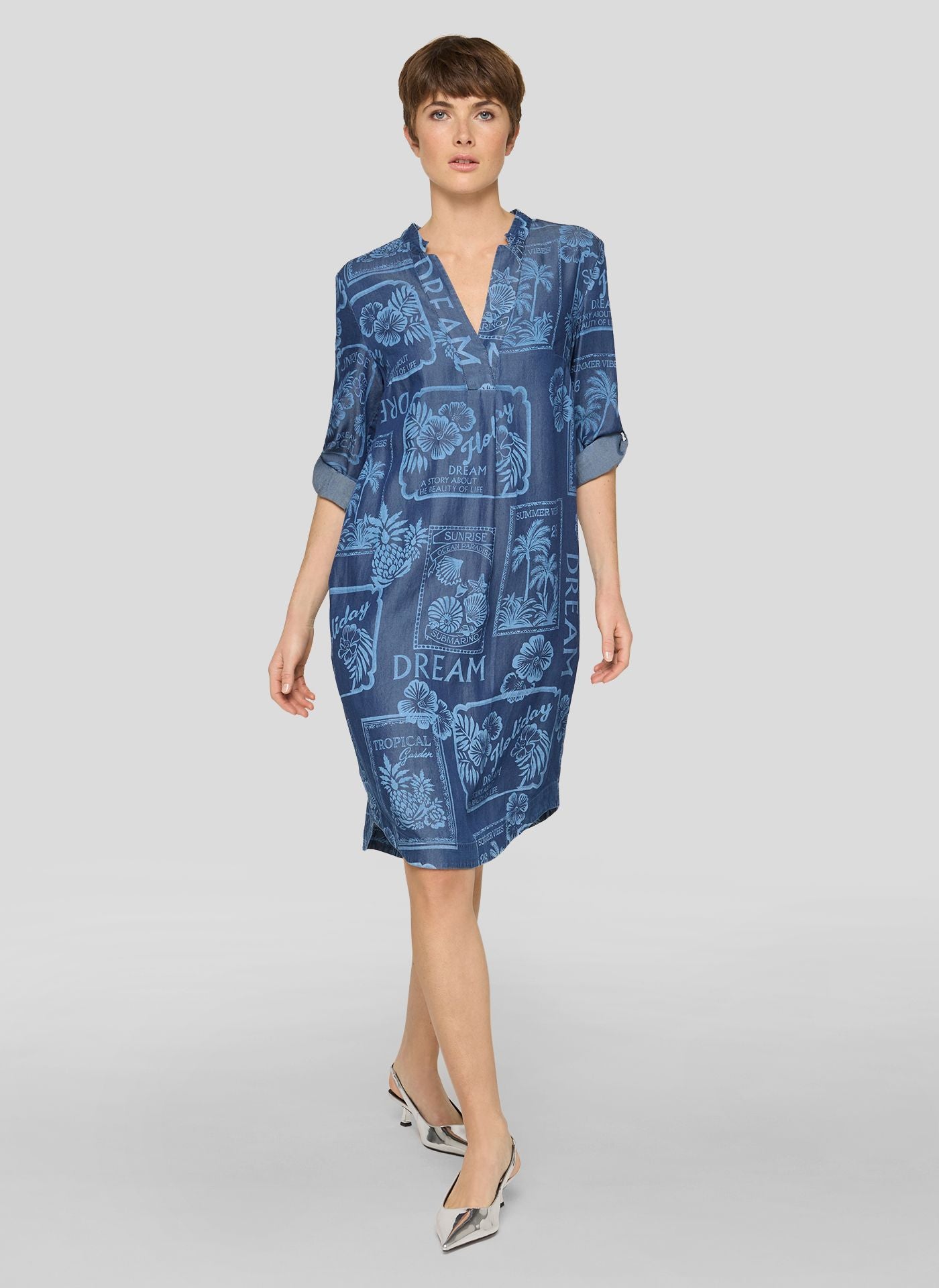 Rabe Vestido estampado tencel