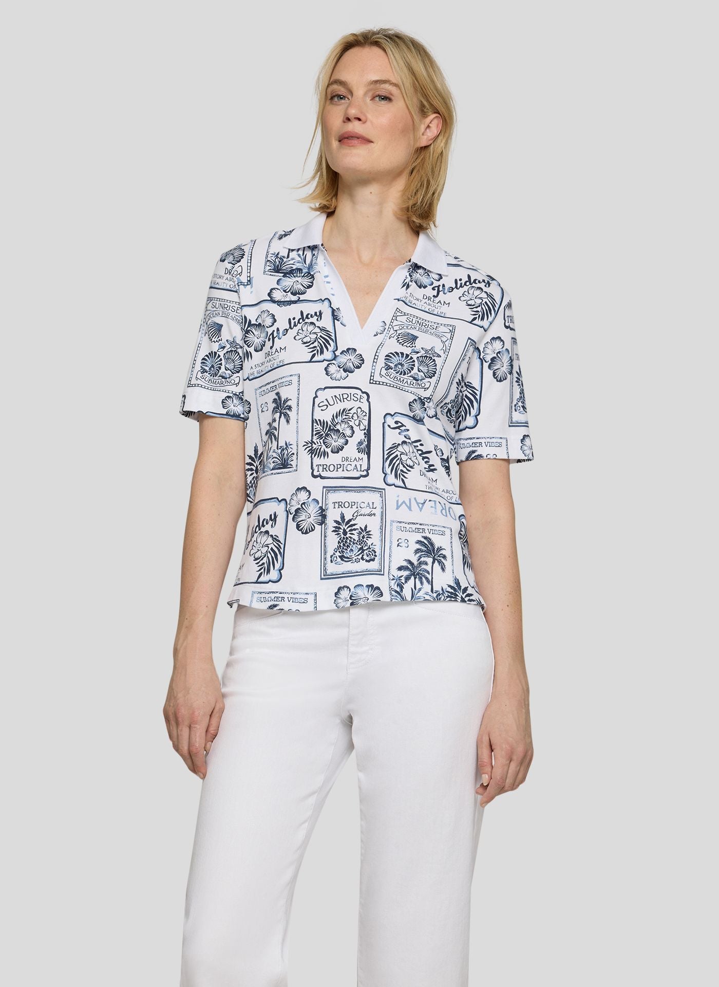 Rabe Polo estampado