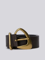 Replay Cinto Couro fivela assimétrica