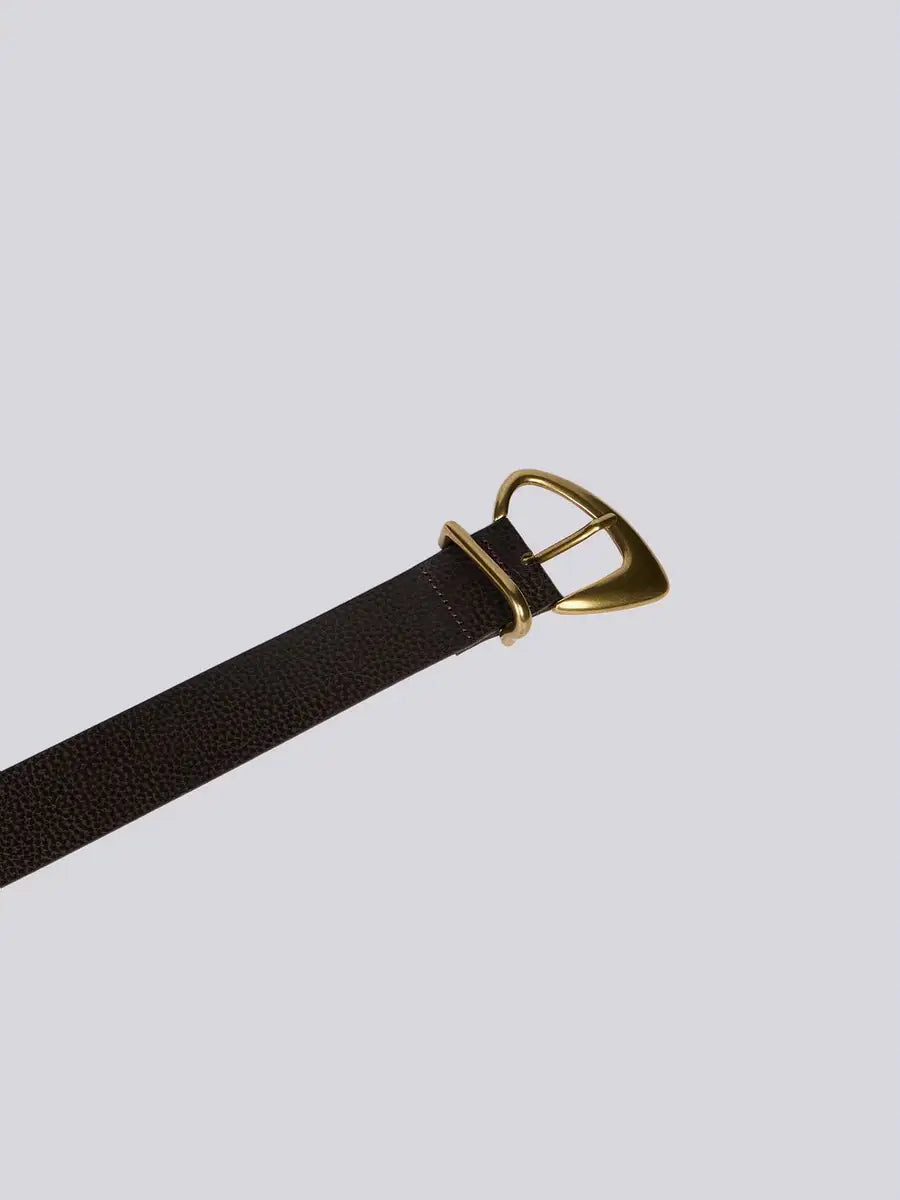 Replay Cinto Couro fivela assimétrica