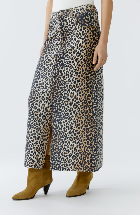 Oui Saia Algodão Lã Estampado