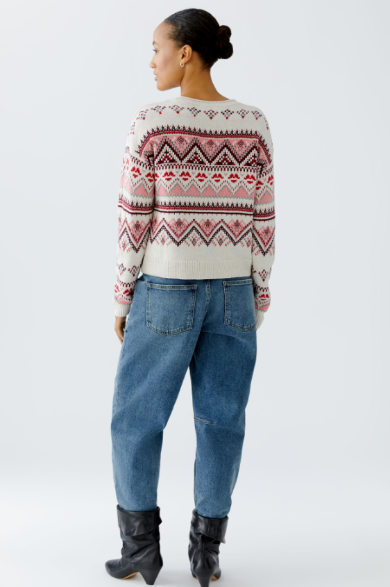 Oui Camisola Algodão Lã Jacquard - vista alternativa