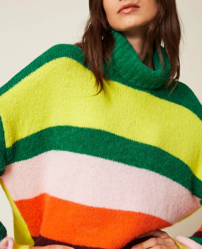 Actitude Malha Riscas gola alta