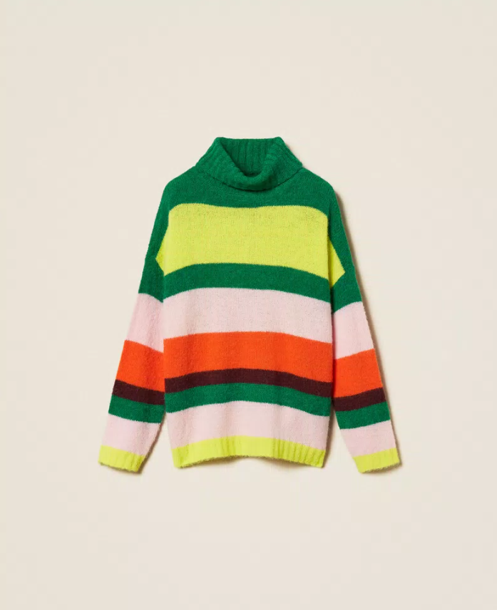 Actitude Malha Riscas gola alta