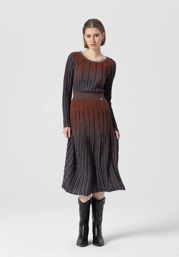 Fracomina Camisola Lurex Lã Malha Modelo 2 - vista alternativa