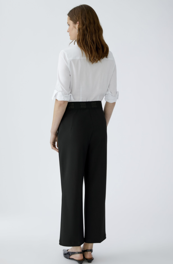 Oui Calças Lã com Fecho Elástico - vista alternativa