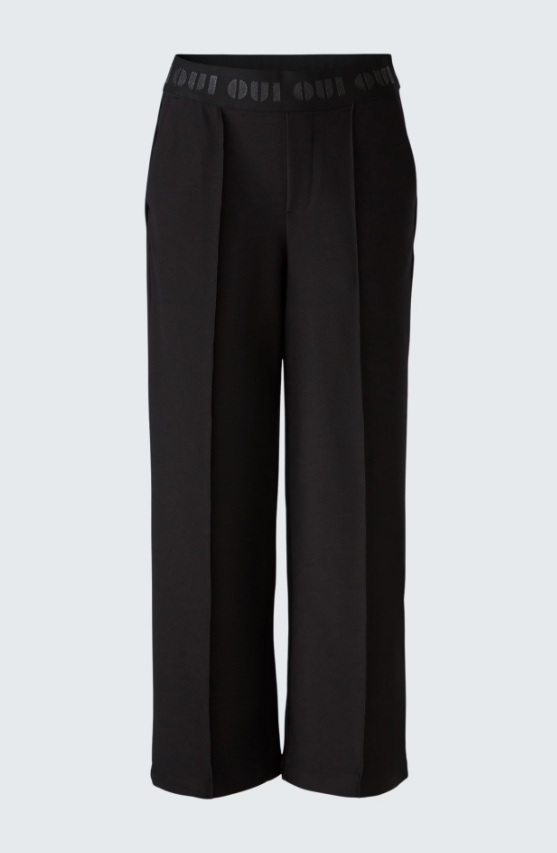 Oui Calças Lã com Fecho Elástico