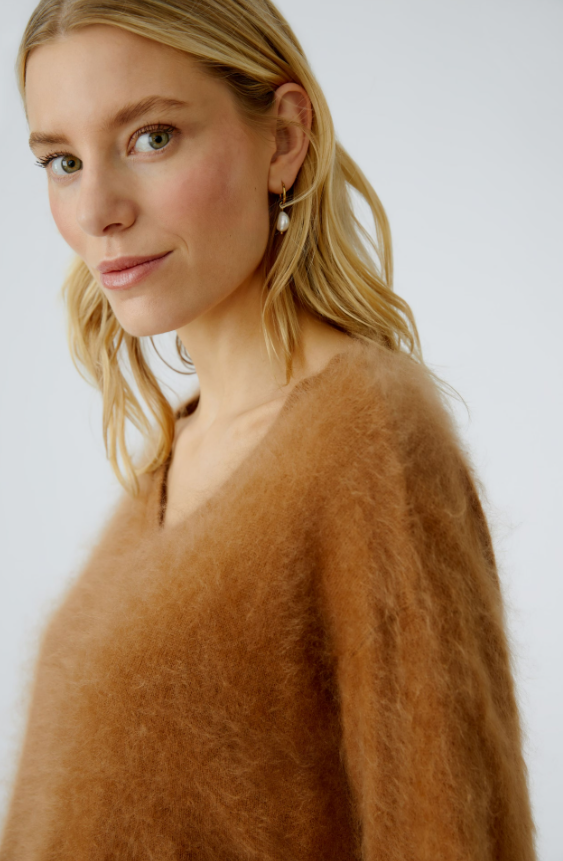 Oui Camisola Caxemira Lã Comprido - detalhe