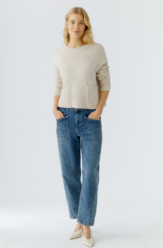 Oui Camisola Lã Comprido Curto - vista frontal