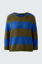 Oui Camisola Lã às Riscas Gola Redonda