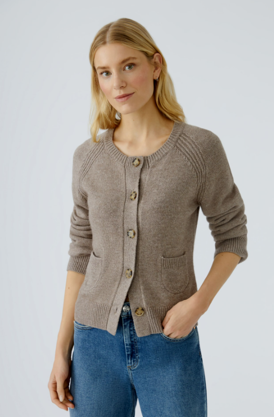 Oui Casaco Lã com Botões com Bolsos - detalhe