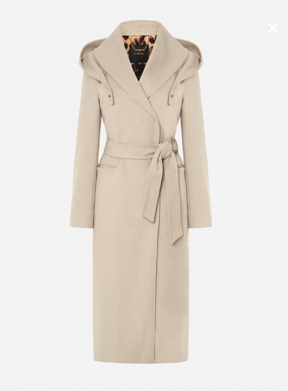 Scripta Casaco Comprido com capuz e cinto