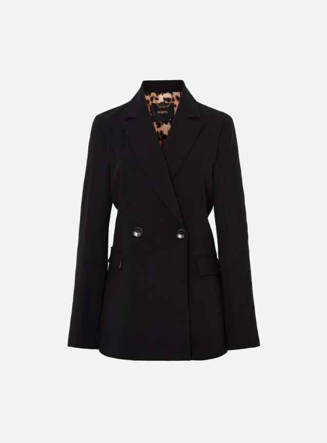 Scripta Blazer em tecido liso