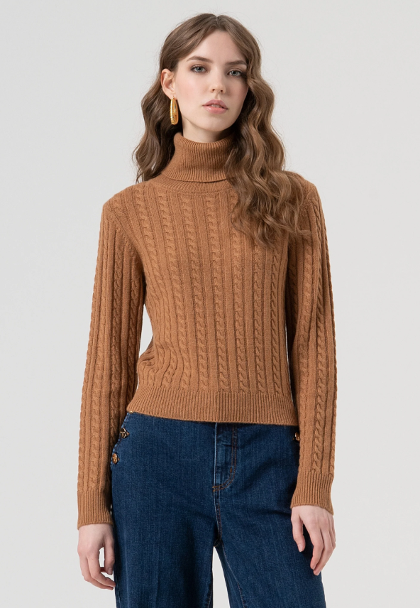 Fracomina Camisola Lã Malha Comprido - vista frontal