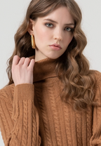 Fracomina Camisola Lã Malha Comprido - detalhe