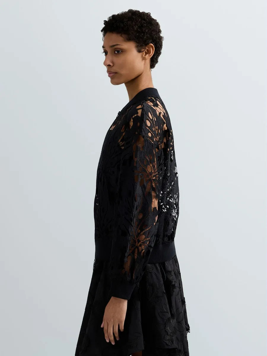 Replay casaco malha efeito tricot