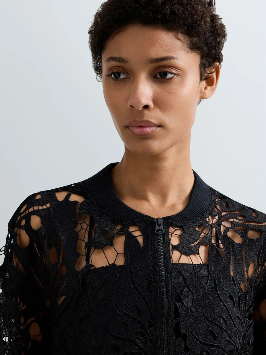 Replay casaco malha efeito tricot