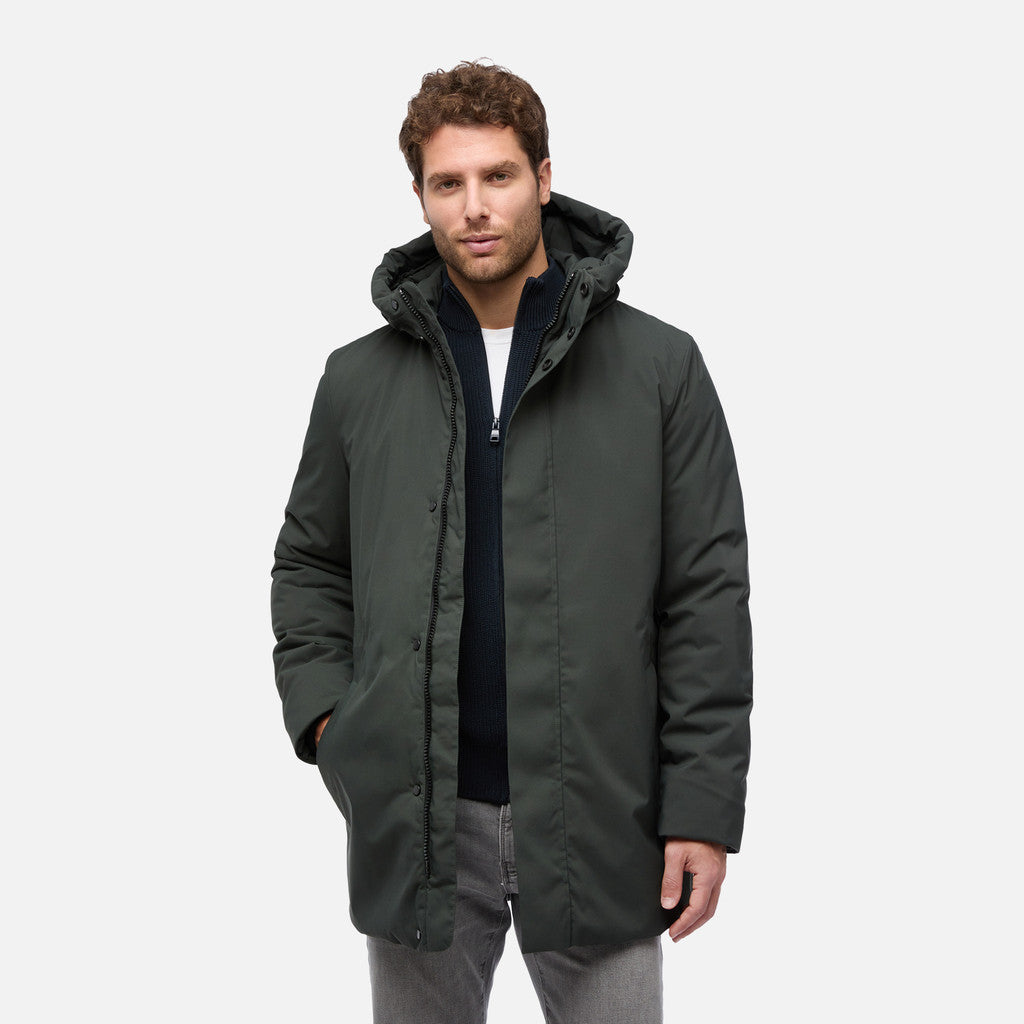 Geox Parka Spherica Respira Homem verde 32 - vista frontal