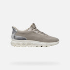 Geox Spherica Plus ténis feminino cinza prateado malha