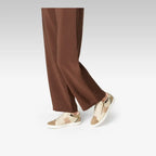 Geox Blomiee ténis feminino bege branco fecho lateral