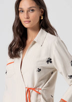 Fracomina Camisa Bordada