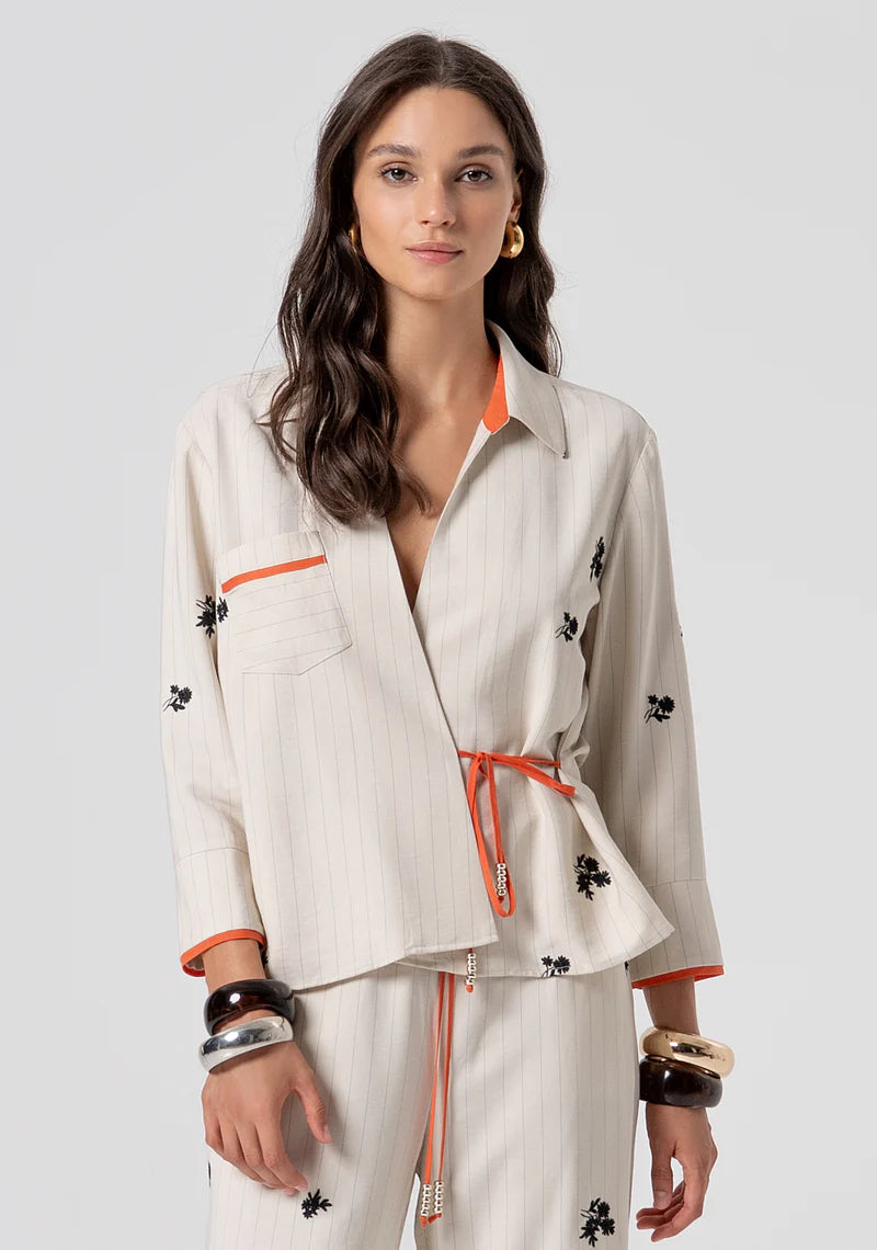 Fracomina Camisa Bordada