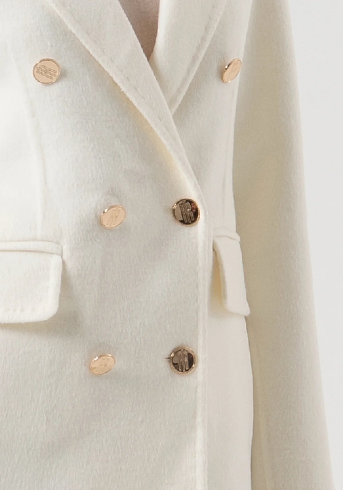 Fracomina Blazer Lã Comprido - detalhe