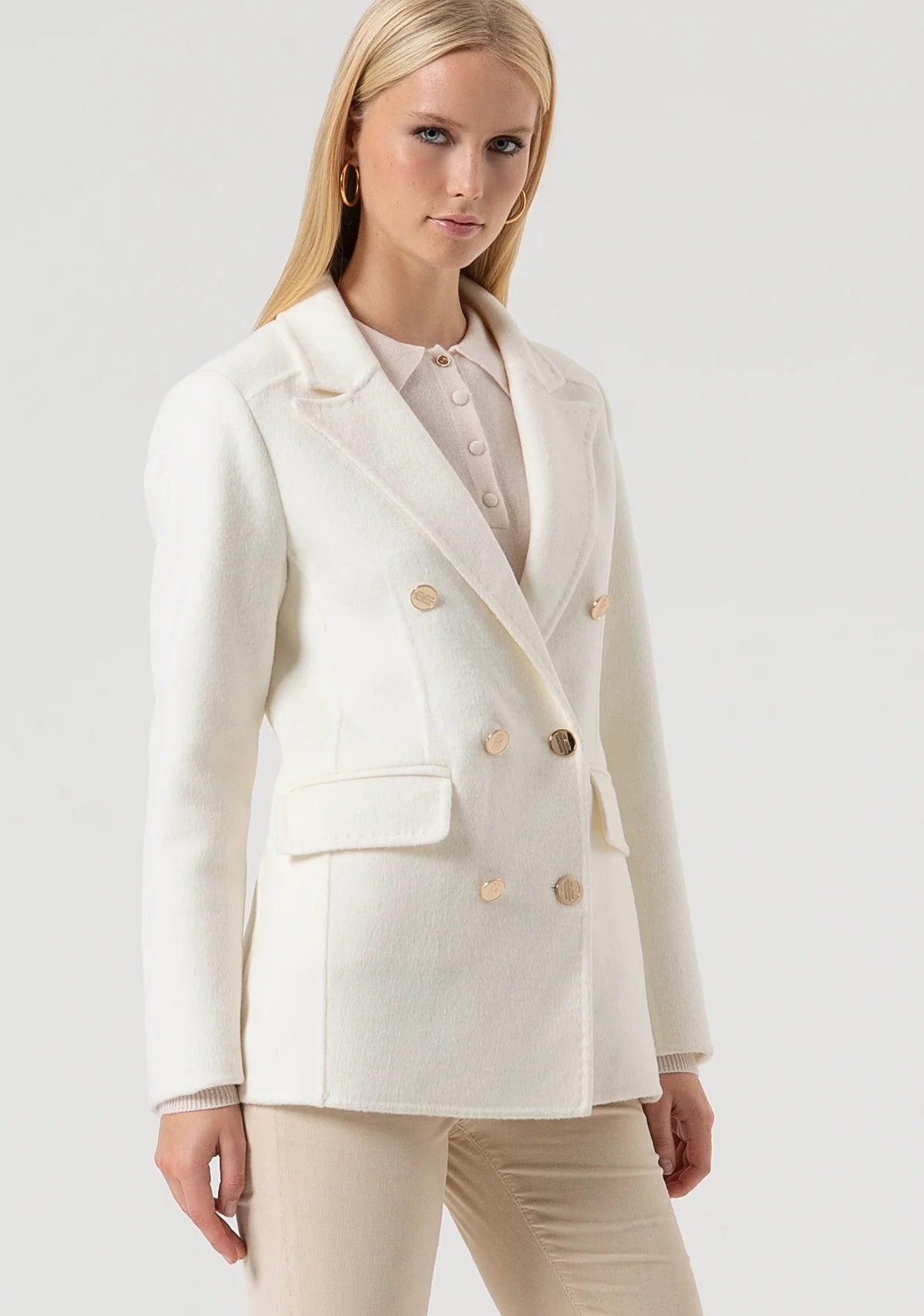 Fracomina Blazer Lã Comprido - vista alternativa