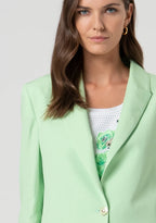 Fracomina Blazer Lã Algodão Comprido - detalhe