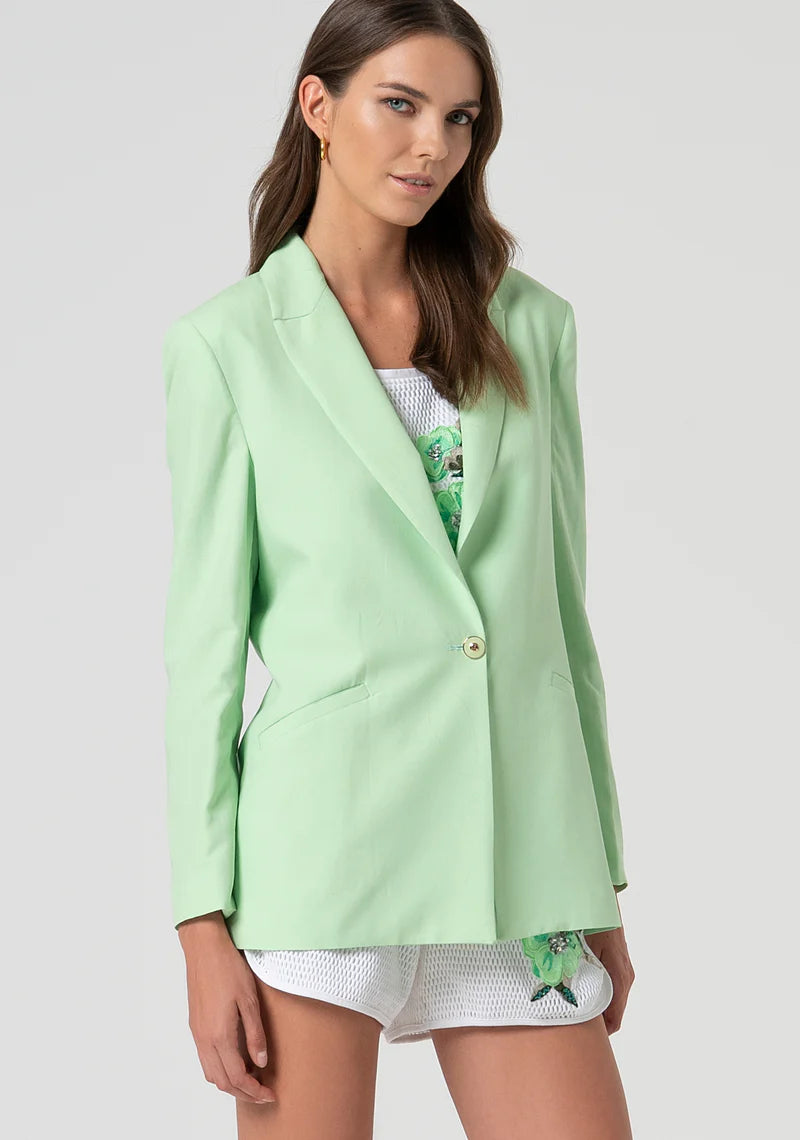 Fracomina Blazer Lã Algodão Comprido - vista alternativa