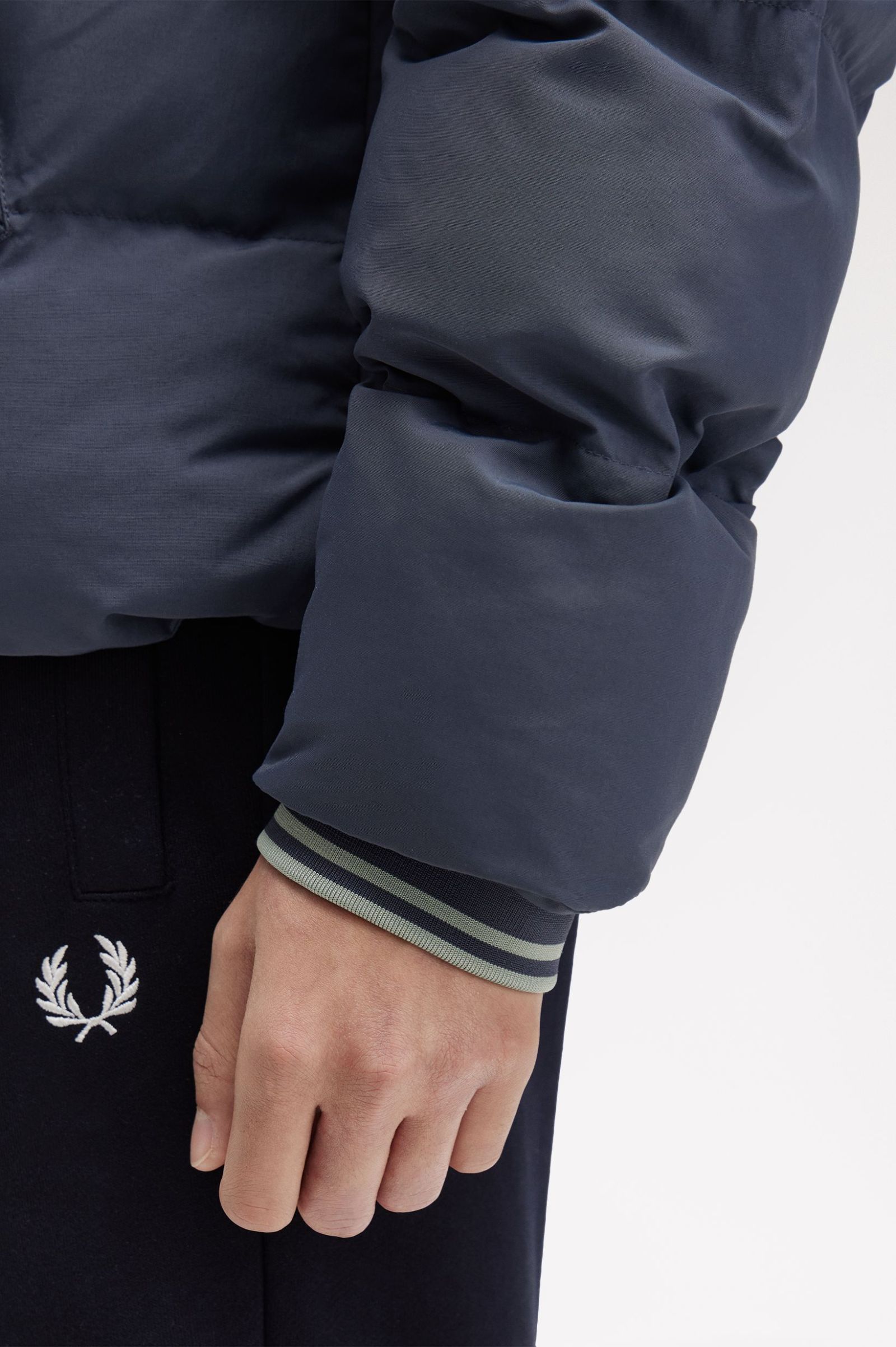 Fred Perry Blusão Bordado com Fecho com Bolsos