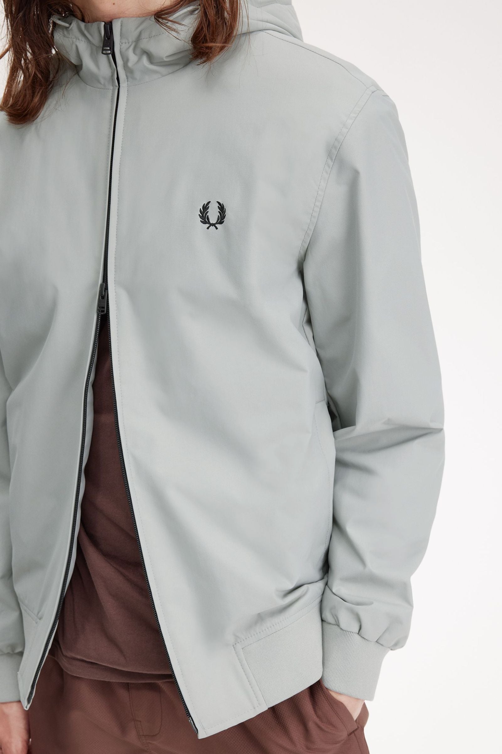Fred Perry Blusão Bordado com Fecho com Bolsos Modelo 3
