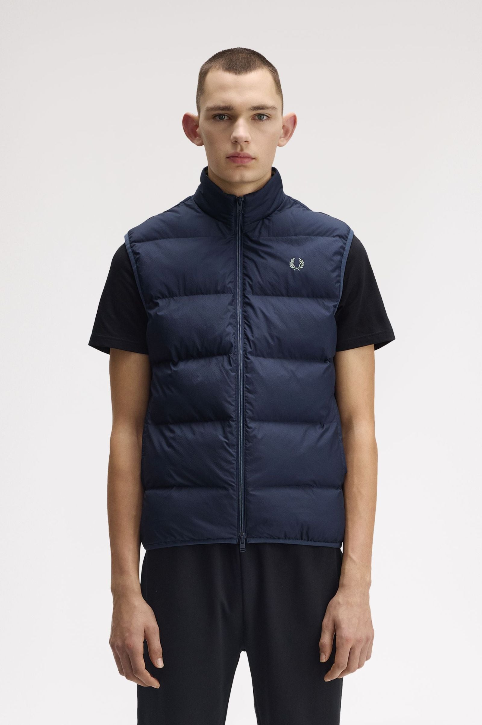 Fred Perry Colete azul - vista frontal