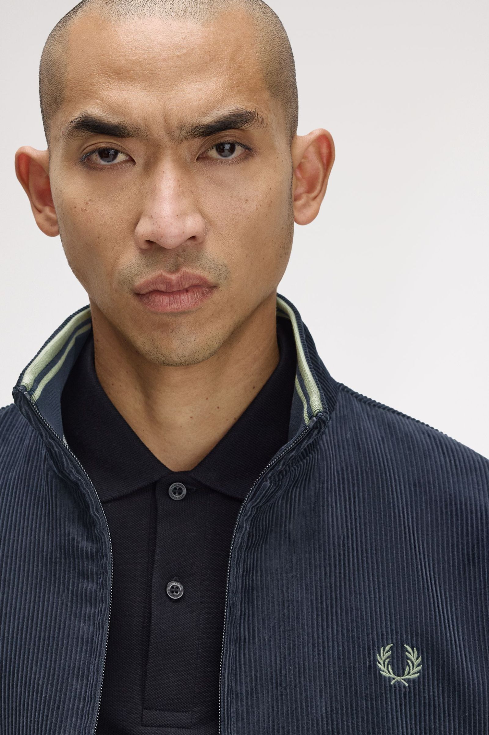 Fred Perry Blusão Algodão com Fecho - detalhe