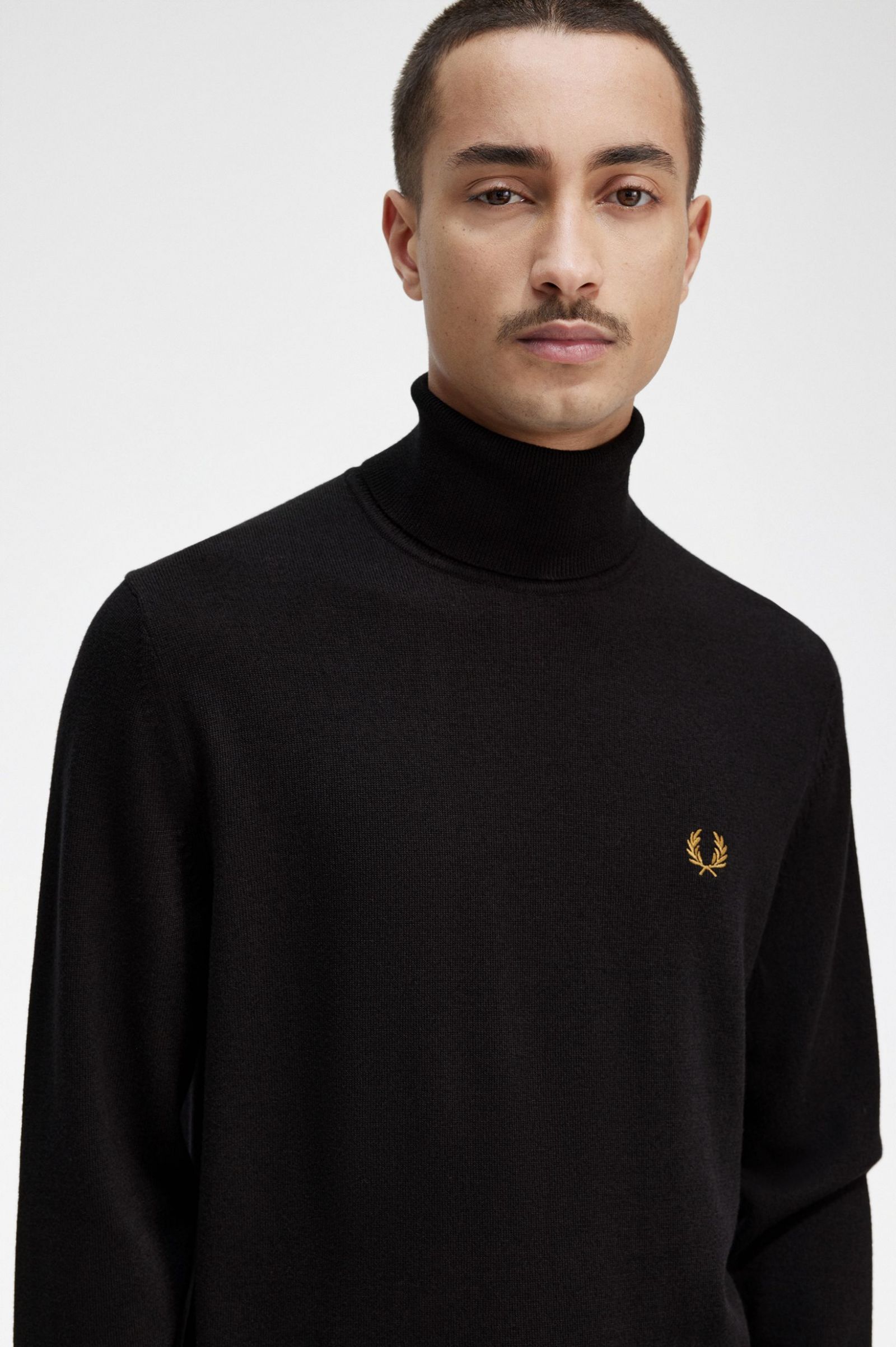 Fred Perry Produto Lã Merino Algodão Regular Fit - detalhe