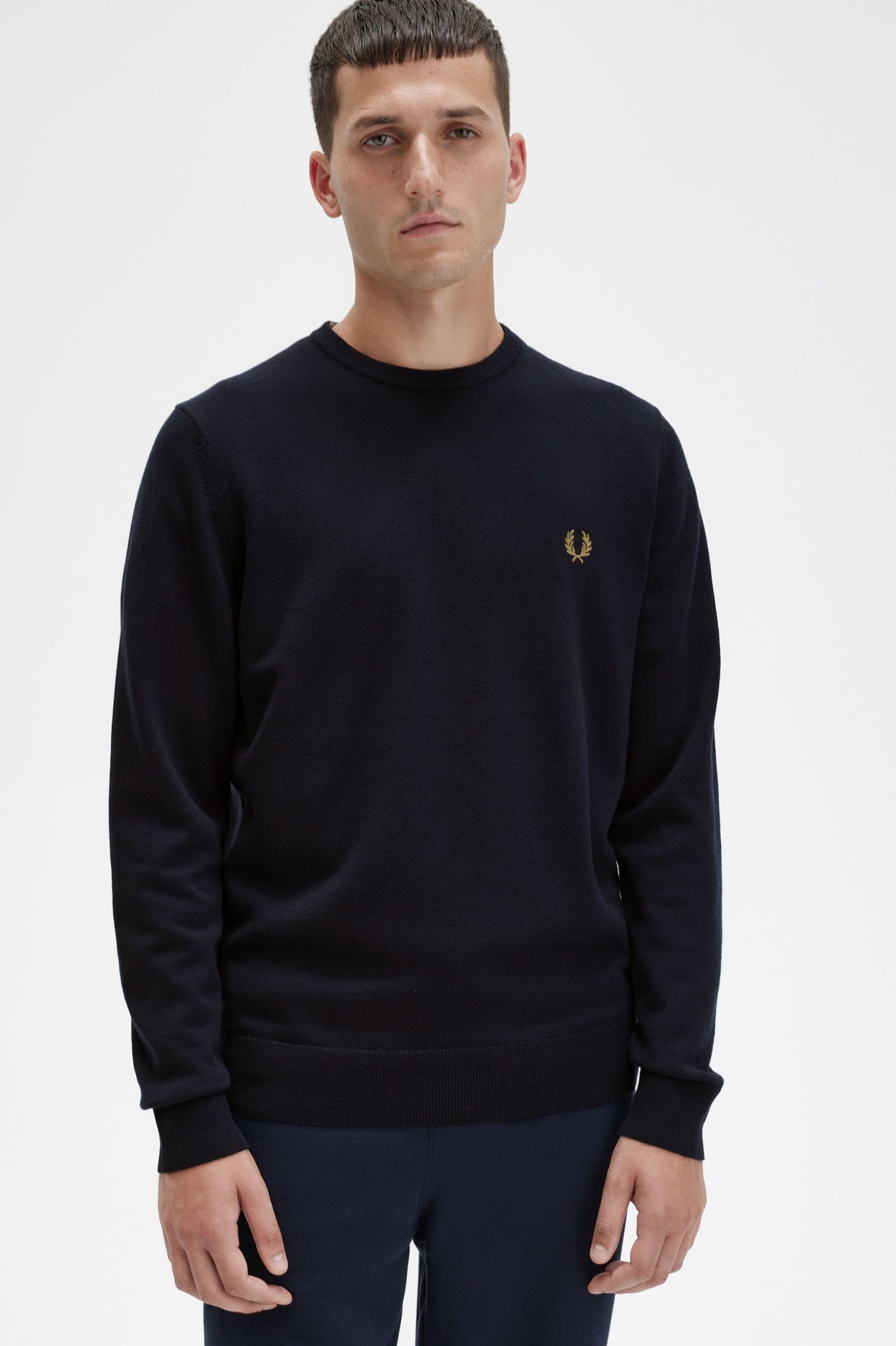 Fred Perry Produto Lã Merino Algodão Regular Fit Modelo 2
