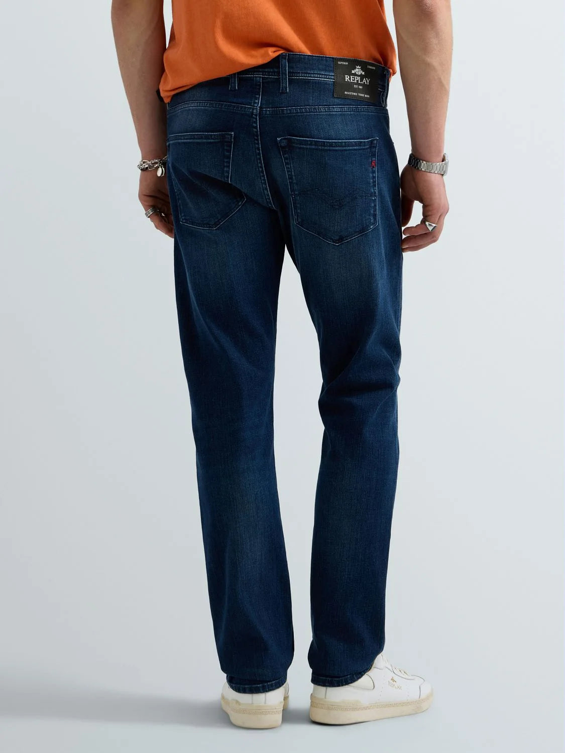 Replay Calça ganga azul Grover