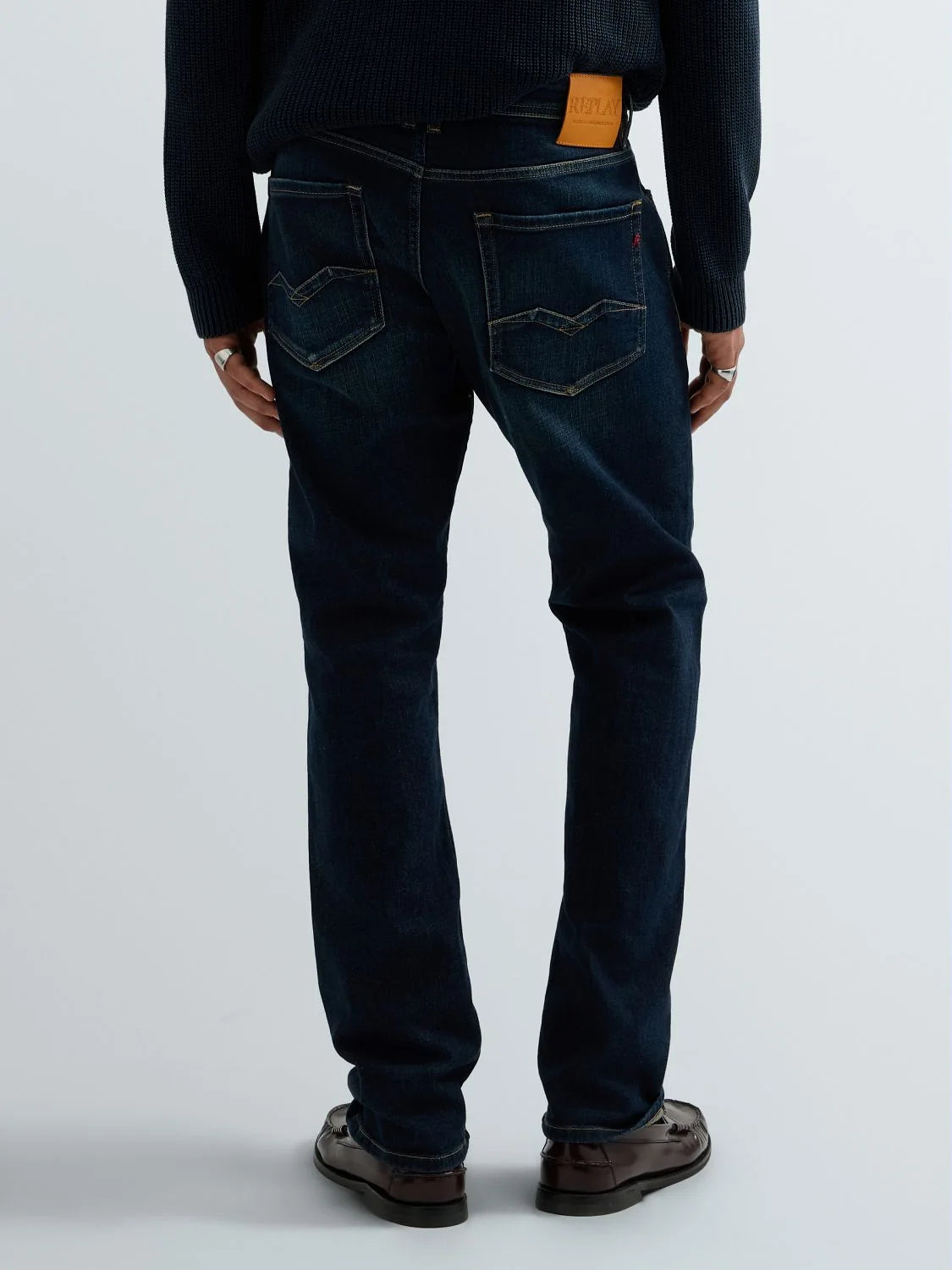 Replay Calça ganga azul Rocco