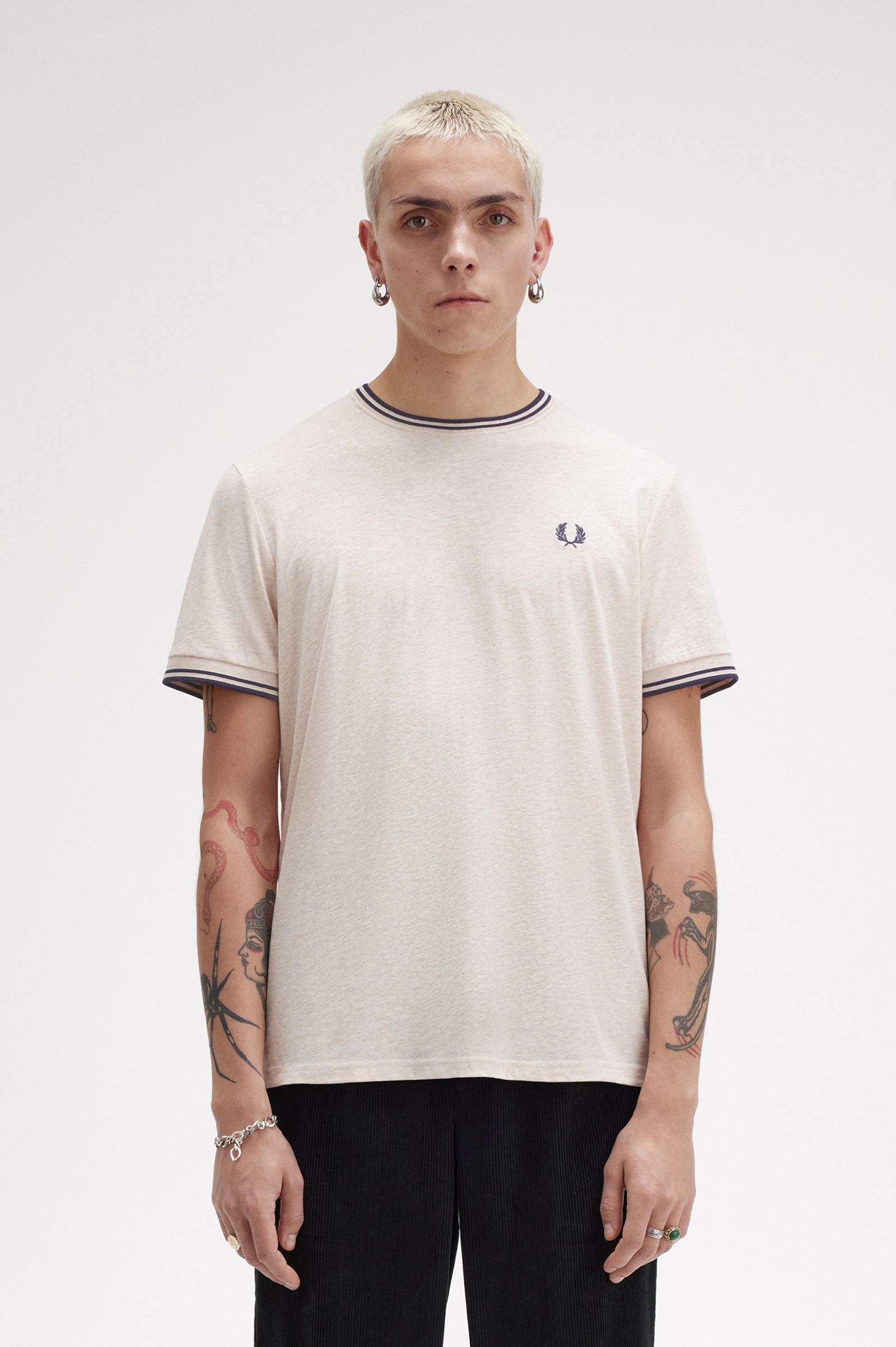 Fred Perry T-shirt riscas várias cores