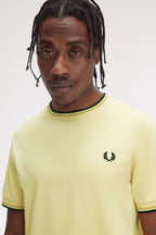 Fred Perry T-shirt Algodão Regular Fit Gola Redonda Modelo 4