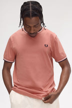 Fred Perry T-shirt Algodão Regular Fit Gola Redonda Modelo 3