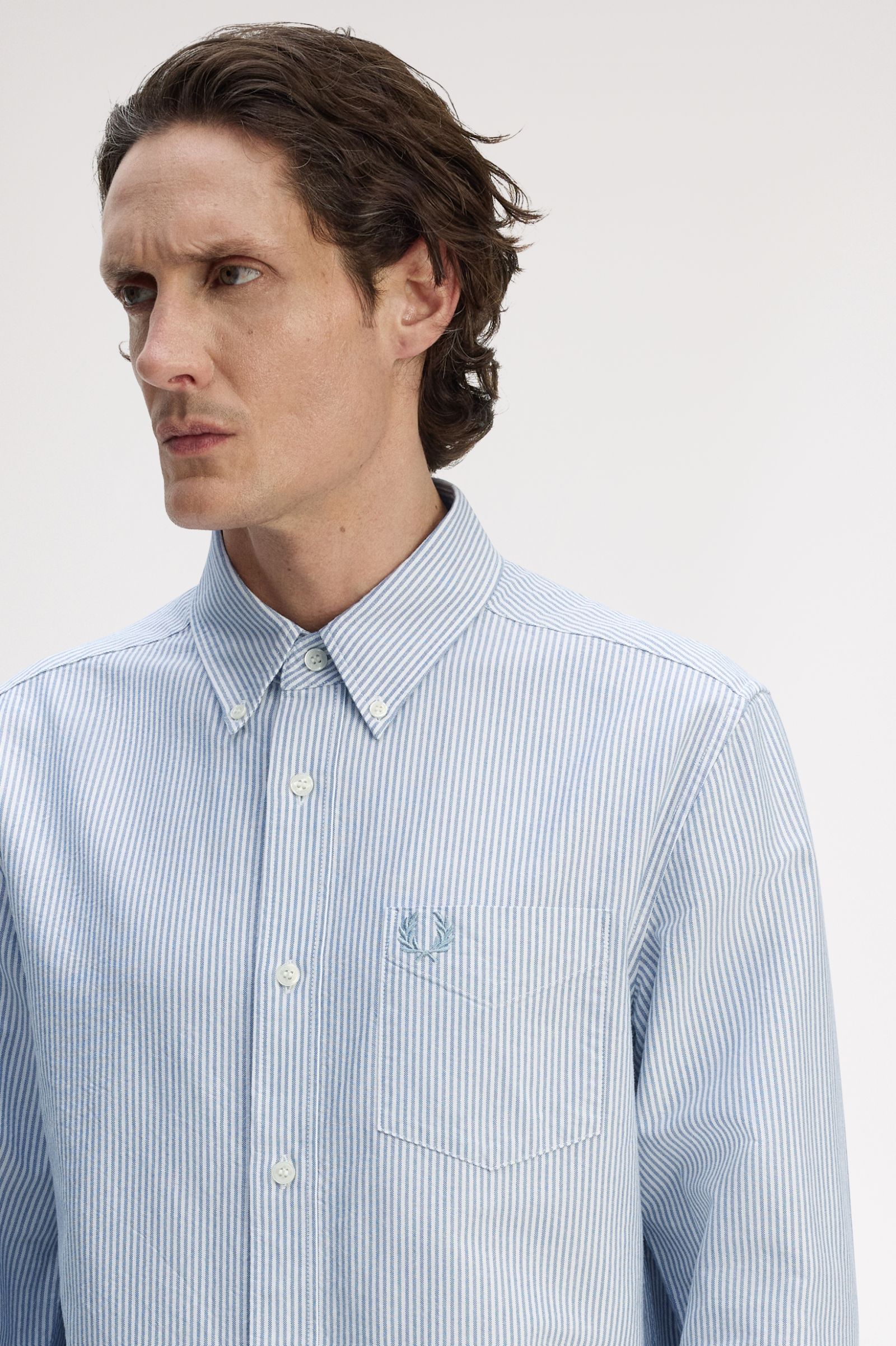 Fred Perry Camisa Oxford riscas