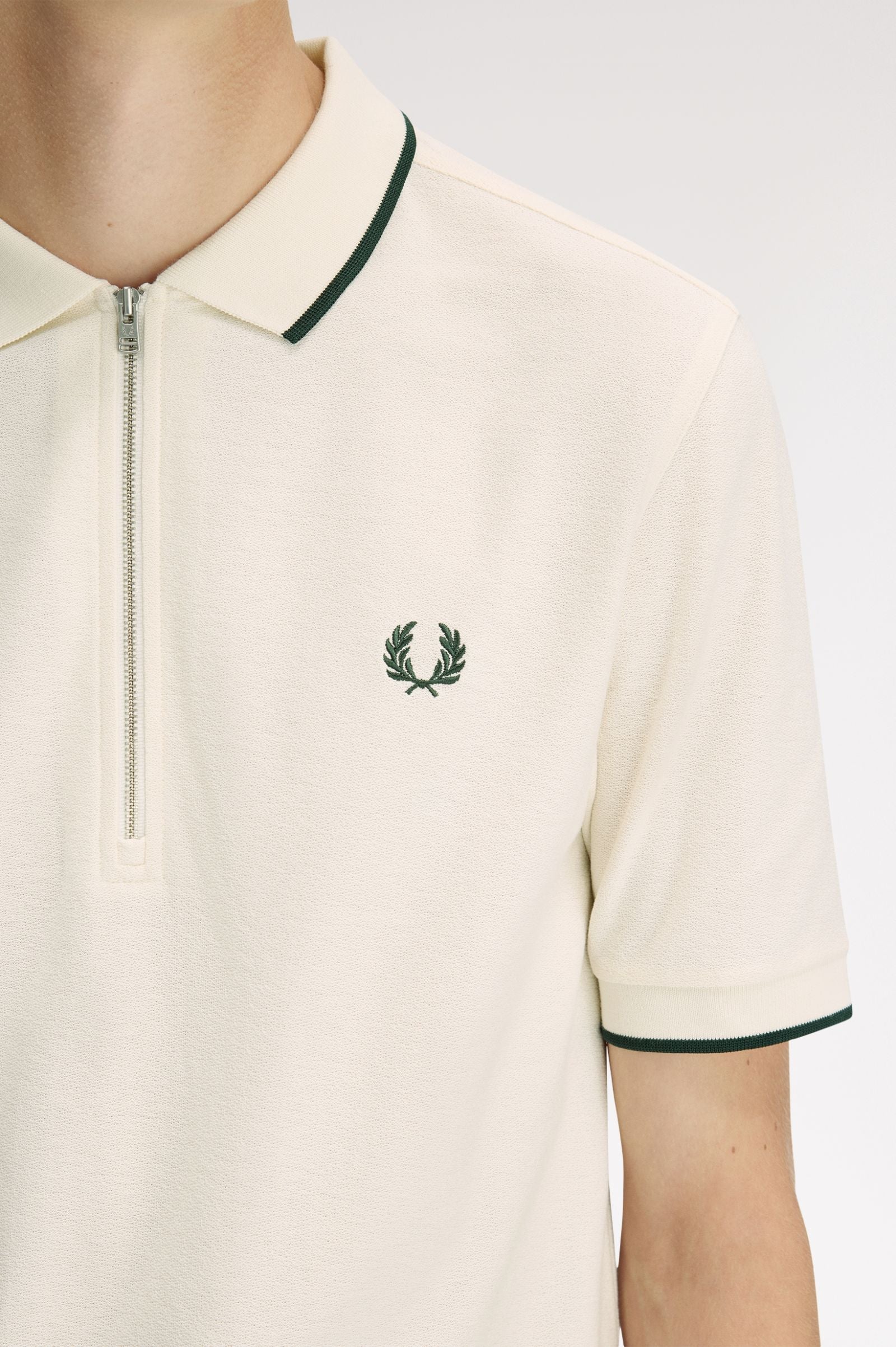 Fred Perry zip-up polo shirt