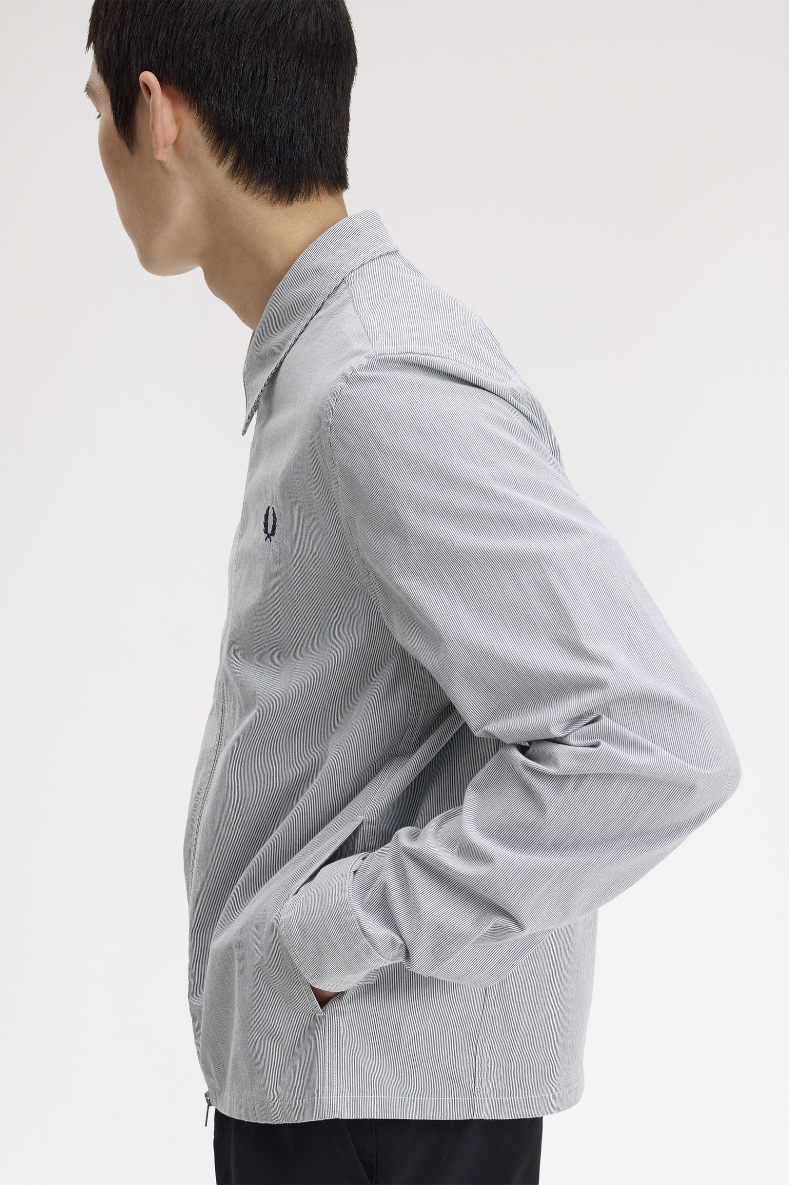 Fred Perry Sobrecamisa riscas com fecho