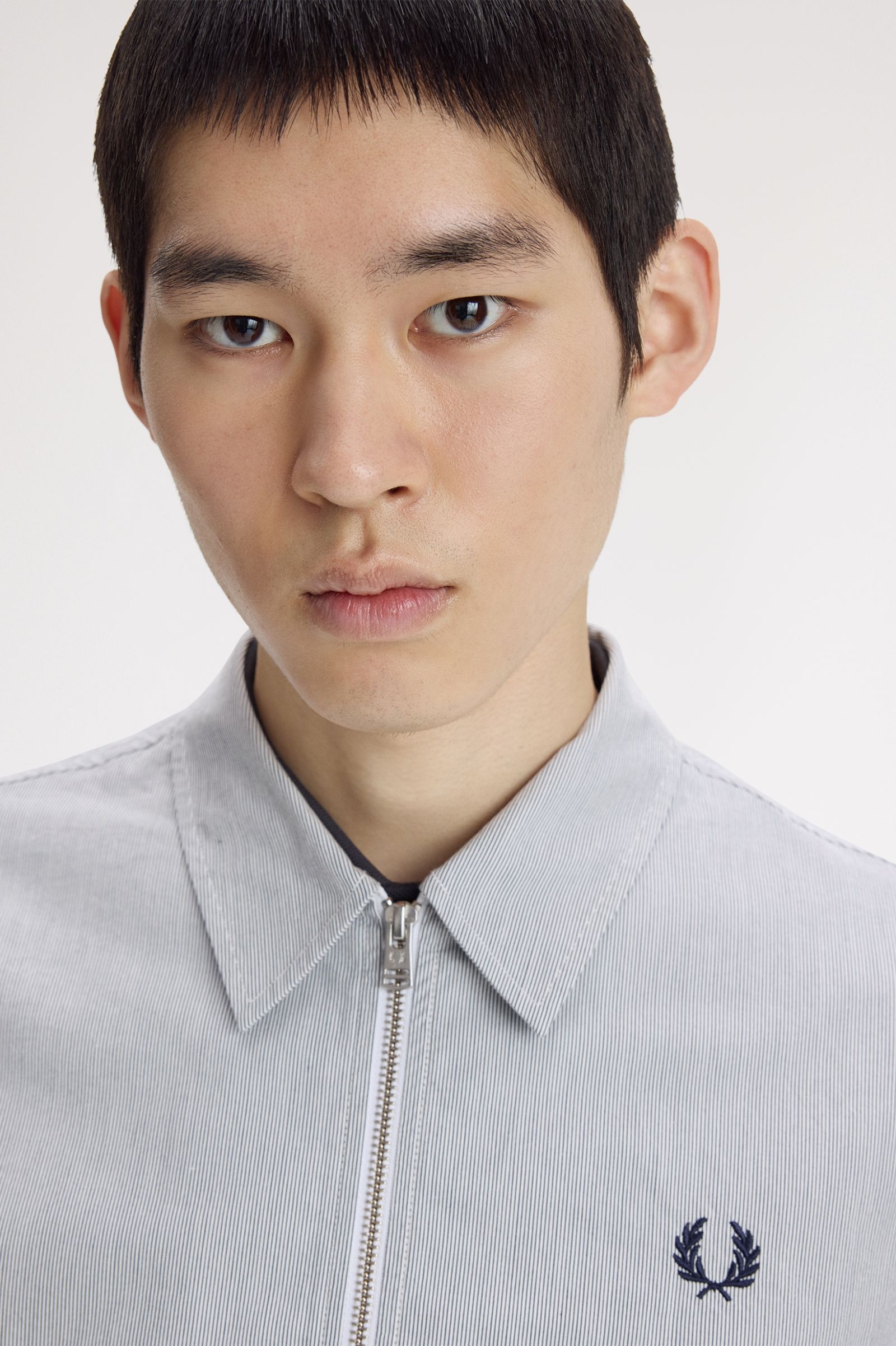 Fred Perry Sobrecamisa riscas com fecho