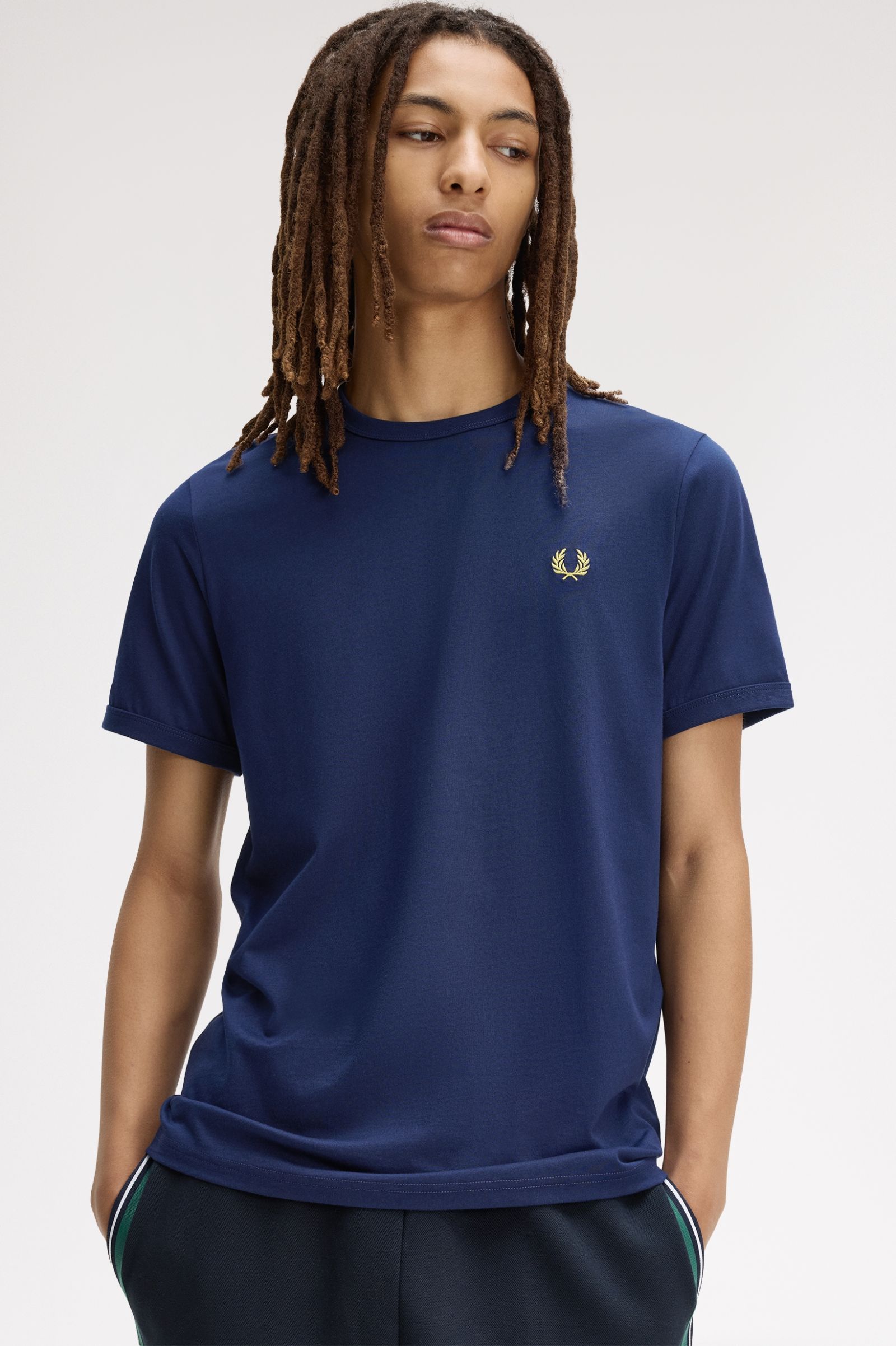 Fred Perry T-shirt Algodão decote redondo várias cores